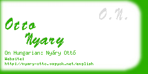 otto nyary business card